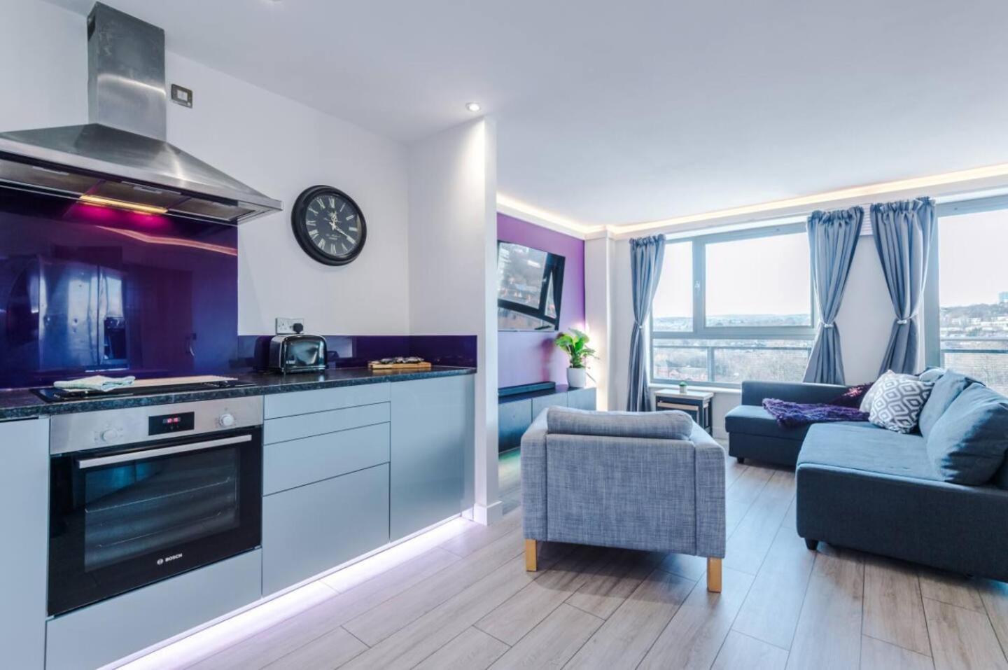 High-Spec Penthouse Central Free Parking Space Sheffield Eksteriør bilde