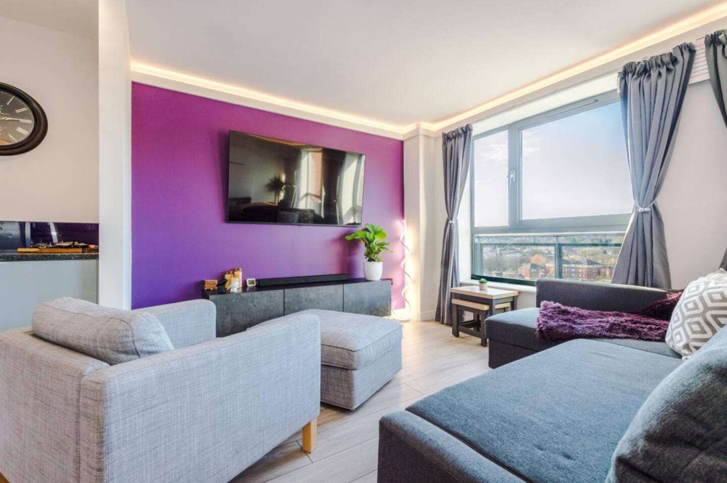 High-Spec Penthouse Central Free Parking Space Sheffield Eksteriør bilde